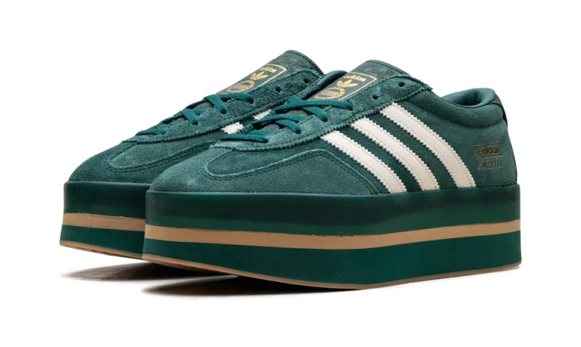 Adidas Gazelle Gazelle Stack WMNS 'Collegiate Green Cream White'